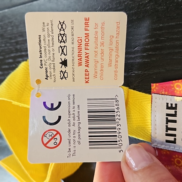 NWT Apron Little Miss Sunshine girl's kids Mr Men messy play for cooking, baking - Picture 9 of 13